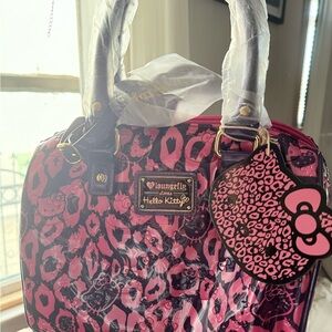 Loungefly Hello Kitty Pink Leopard Print Bag